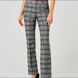 le chateau - brand new -Belted check print slight flare leg
